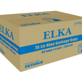 Elka 75L Blue Garbage Bags