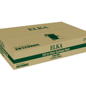 Elka 120L Clear Heavy Duty Garbage Bags