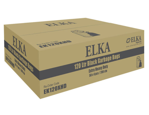 Elka 120L Extra Heavy Duty Garbage Bags