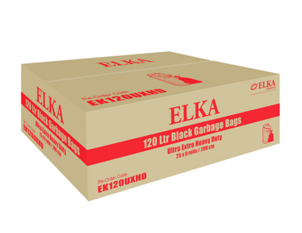 Elka 120L Ultra Extra Heavy Duty Garbage Bags