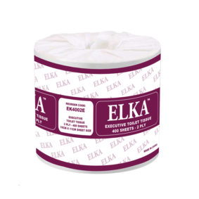 Elka 2 Ply 400 Sheet Executive Toilet Paper