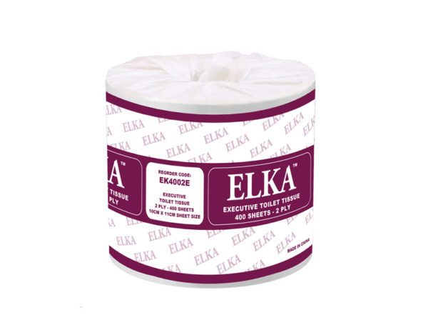 Elka 2 Ply 400 Sheet Executive Toilet Paper