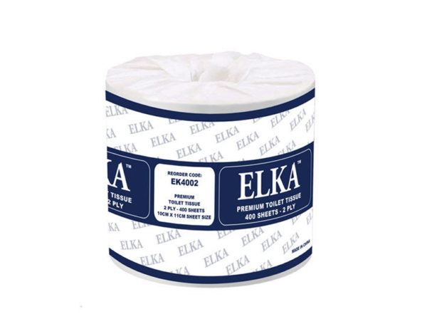 Elka 2 Ply 400 Sheet Premium Toilet Paper