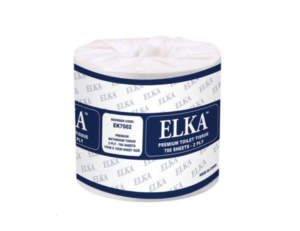 Elka 2 Ply 700 Sheet Premium Toilet Paper