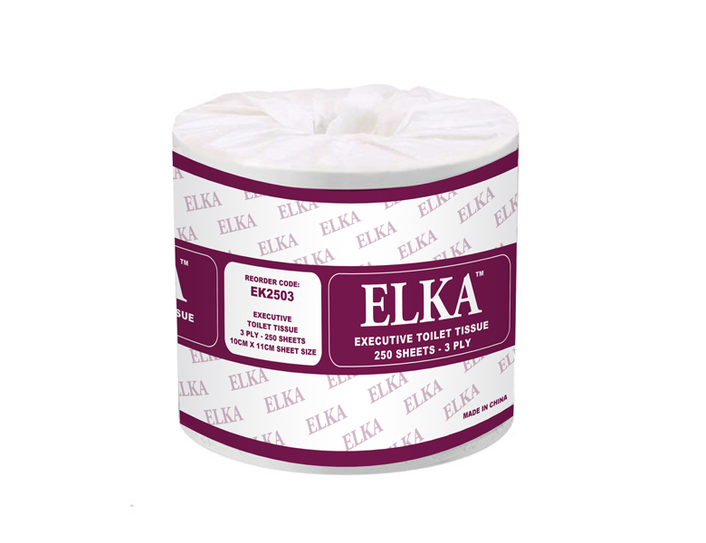 Elka 2 Ply 400 Sheet Executive Toilet Paper