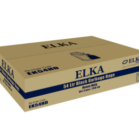 Elka 54L Black Heavy Duty Garbage Bags