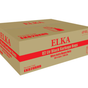 Elka 82L Black Ultra Extra Heavy Duty Garbage Bags