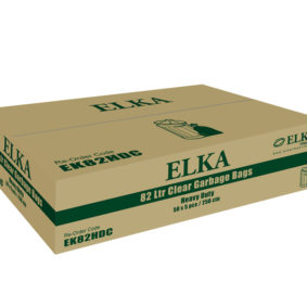 Elka 82L Clear Heavy Duty Garbage Bags