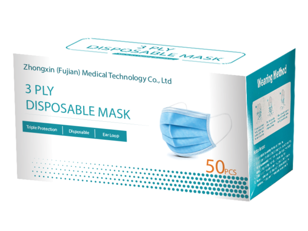 3 Ply Surgical Masks Carton of 50masks