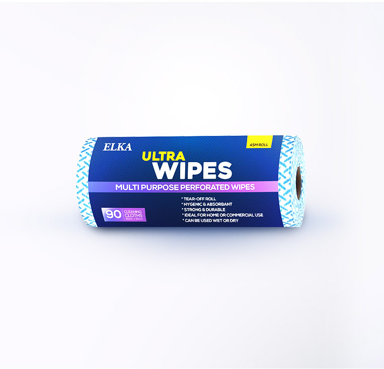 Elka Multi Purpose Wipes Roll – Blue
