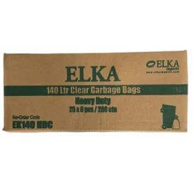 Elka 140L Clear Heavy Duty Garbage Bags