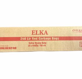 Elka 240L Red Ultra Extra Heavy Duty Garbage Bags