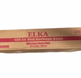 ELKA RED 120L Ultra Extra Heavy Duty Garbage Bags